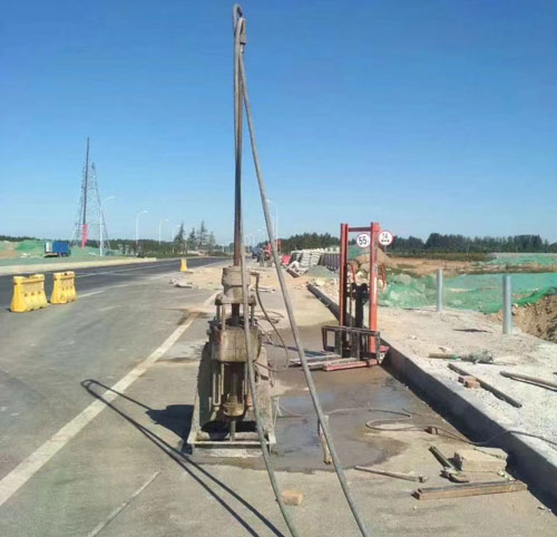 石阡公路高聚物注浆加固